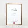 Efekt Drewniana rama Profil 23 jasnobrązowy 30x30 cm przezroczyste szkło