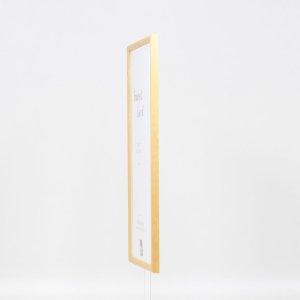 Efekt Rama z litego drewna Profil 20 niebieski 30x30 cm Szkło muzealne
