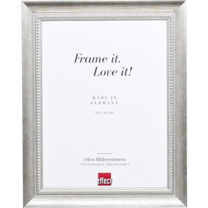 Effect Solid Wood Frame Profile 28 silver 30x40 cm Museum...