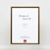 Effect Solid Wood Frame Profile 22 brown-gold 30x45 cm Acrylic Glass