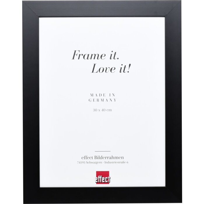 Effect Solid Wood Frame Profile 30 black 30x45 cm Acrylic Glass