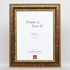 Effect Baroque Picture Frame Profil 31 brązowy 30x45 cm Szkło antyrefleksyjne