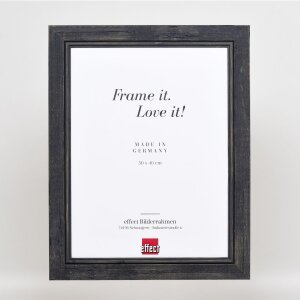 Effect Solid Wood Picture Frame 2240 black 30x45 cm Acrylic Glass