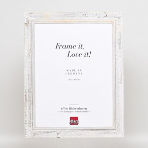 Effect Solid Wood Picture Frame 2240 white 30x45 cm Acrylic Glass