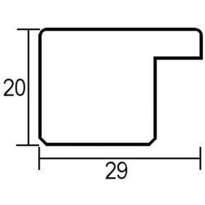 Efekt Ramka na zdjęcia 2319 antyczne złoto 30,5x91,5 cm szkło muzealne