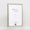 Efekt Drewniana rama Profil 2070 Szkło muzealne 35x100 cm srebrny