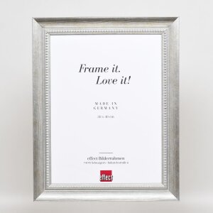 Effect Solid Wood Frame Profile 28 silver 35x100 cm Museum Glass