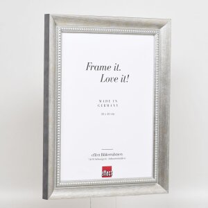 Effect Solid Wood Frame Profile 28 silver 35x100 cm Museum Glass