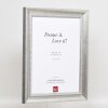 Effect Solid Wood Frame Profile 28 silver 35x100 cm Museum Glass