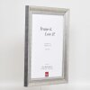 Effect Solid Wood Frame Profile 28 silver 35x100 cm Museum Glass