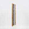 Effect Solid Wood Frame Profile 22 brown-gold 35x50 cm Acrylic Glass