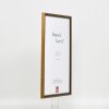 Effect Solid Wood Frame Profile 22 brown-gold 35x50 cm Acrylic Glass