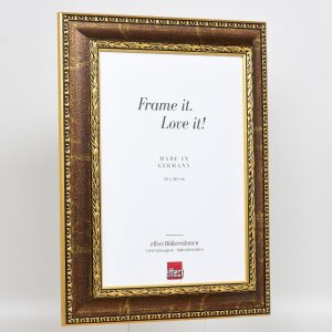 Effect Baroque Picture Frame Profil 31 brązowy 35x50 cm Szkło muzealne