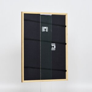 Effect Solid Wood Frame Profile 22 brown-gold 40x40 cm Acrylic Glass