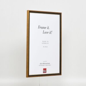 Effect Solid Wood Frame Profile 22 brown-gold 40x40 cm Acrylic Glass