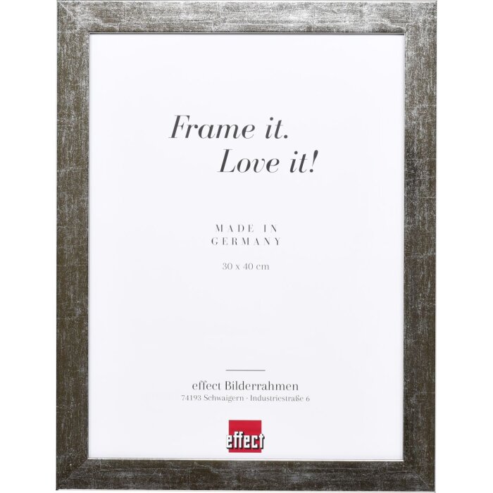 Effect Picture Frame 2311 srebrny wysoki połysk 40x40 cm szkło antyrefleksyjne