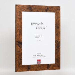 Effect Rama drewniana 2400 brązowa 40x40 cm Szkło zwykłe