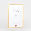 Effect Solid Wood Frame Profile 20 white 40x40 cm Museum Glass