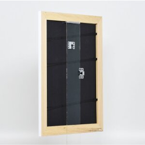 Effect Solid Wood Frame Profile 30 white 40x50 cm Acrylic Glass