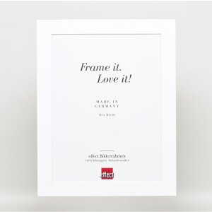 Effect Solid Wood Frame Profile 30 white 40x50 cm Acrylic Glass