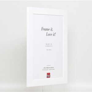 Effect Solid Wood Frame Profile 30 white 40x50 cm Acrylic Glass