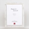 Effect Solid Wood Picture Frame 2240 white 40x50 cm Acrylic Glass