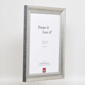 Effect solid wood frame profile 28 silver 42x59,4 cm museum glass