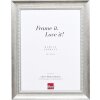 Effect solid wood frame profile 28 silver 42x59,4 cm museum glass