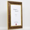 Effect Baroque Picture Frame Profile 31 brown 45x60 cm Museum Glass