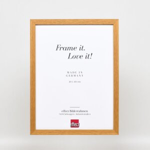 Efekt rama drewniana profil 33 dąb 50x60 cm szkło antyrefleksyjne