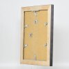Efekt rama z litego drewna profil 28 złoty 50x65 cm szkło przezroczyste