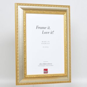 Effect Baroque Picture Frame Profile 31 silver 50x65 cm Museum Glass