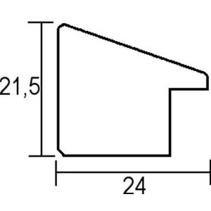 Efekt Drewniana rama Top N white 50x70 cm Szkło muzealne