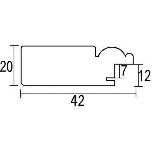 Ramka na zdjęcia z litego drewna Effect 2240 szara 59,4x84,1 cm szkło muzealne