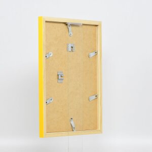 Drewniana rama Top Cube 60x60 cm żółte szkło akrylowe