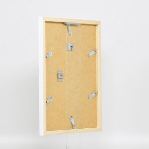 Drewniana rama Top Cube 60x80 cm białe szkło muzealne