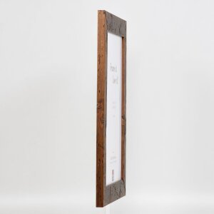 Efekt drewniana rama 2400 brąz 61x91,5 cm szkło antyrefleksyjne