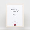 Efekt Drewniana rama Profil 33 biały 7x10 cm Szkło muzealne