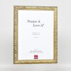 Efekt drewniana rama profil 94 złoty 7x10 cm zwykłe szkło