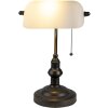 Lampa biurkowa biała Ø 27x40 cm E27-max 1x60W 5LL-5125W