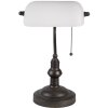 Lampa biurkowa biała Ø 27x40 cm E27-max 1x60W 5LL-5125W