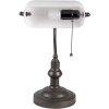 Lampa biurkowa biała Ø 27x40 cm E27-max 1x60W 5LL-5125W