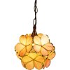 Lampa wisząca Tiffany różowa Ø 25x90 cm E14-max 1x40W 5LL-6093