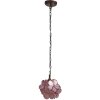 Lampa wisząca Tiffany różowa Ø 25x90 cm E14-max 1x40W 5LL-6093