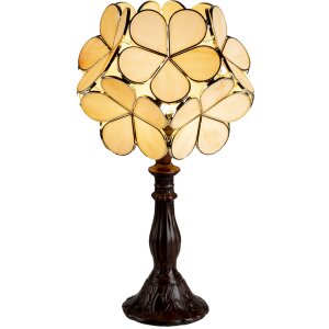 Lampa stołowa Tiffany kremowy 21x21x38 cm E14-max 1x25W...