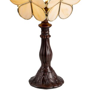 Lampa stołowa Tiffany kremowy 21x21x38 cm E14-max 1x25W...