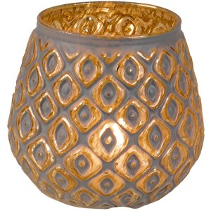 Świecznik na tealight - świeczkę szary Ø 9x8 cm 6GL3246