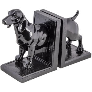 Clayre & Eef 6PR4623 Bookends Set of 2 Dog 25x9x15 cm...