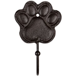 Hak ścienny Paw Print brązowy 8x5x13 cm 6Y4558