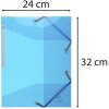 Teczka Exacompta PP 500µ 3 klapki elastyczny sznurek Iderama A4 jasnoniebieski